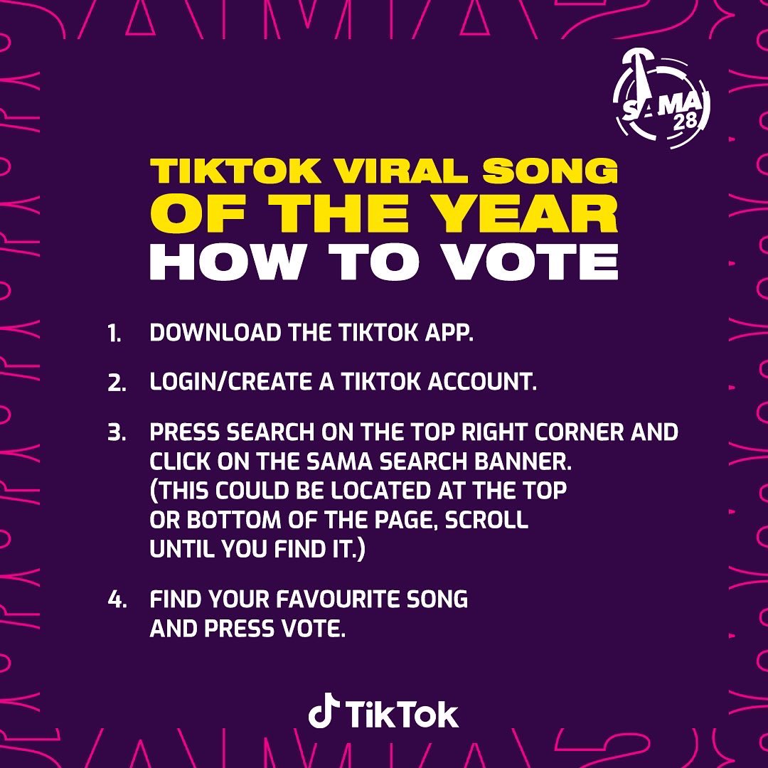 TikTok announces nominations for the first SAMA28 TikTok Viral Song of the  Year Award