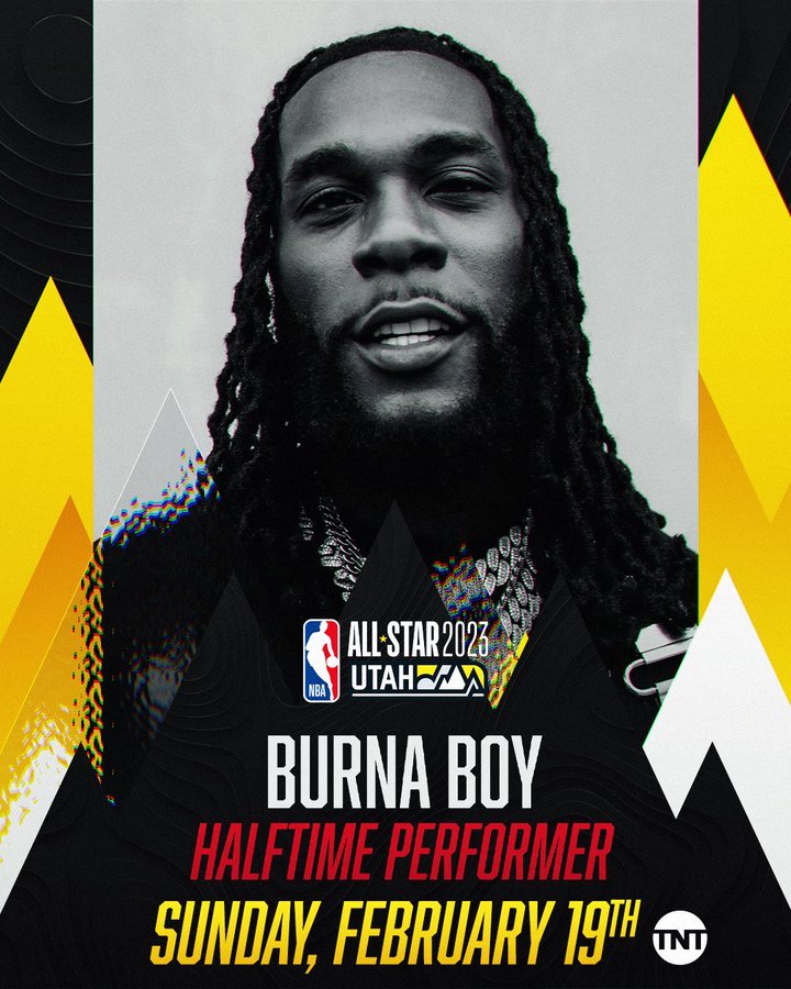 Burna Boy To Perform At 2023 NBA All-Star Game Halftime Show