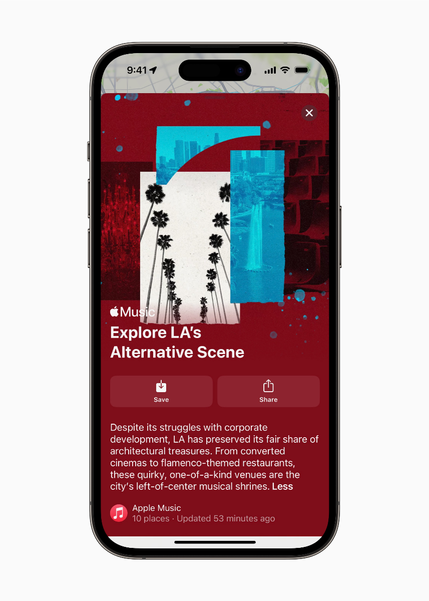 Apple launches new concert discovery features on Apple Maps and Apple Music LA