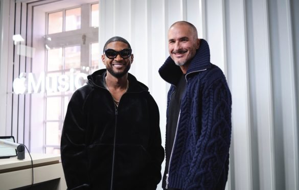 Usher and Zane Lowe