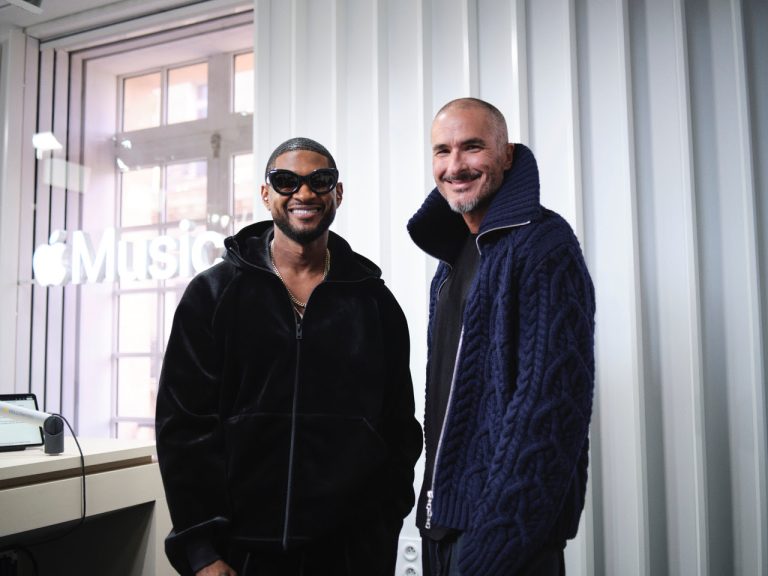Usher and Zane Lowe