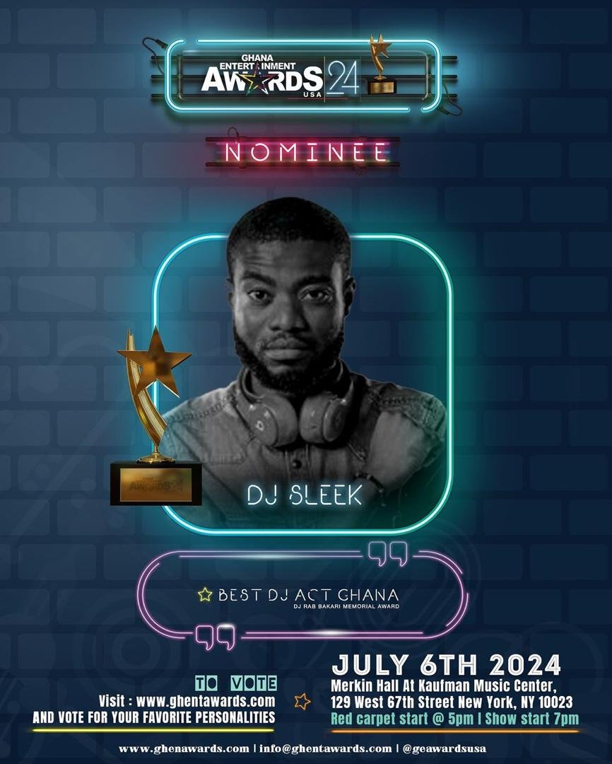 DJ Sleek Ghana Entertainment Award USA
