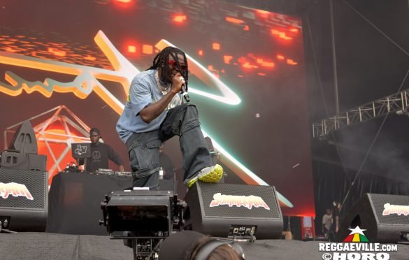 Stonebwoy perfroming at Summerjam
