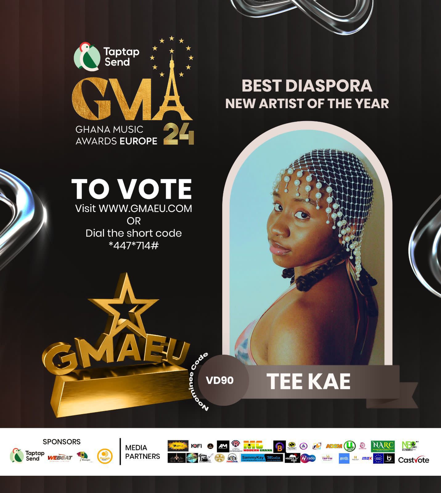 Tee Kae Ghana Music Awards Europe