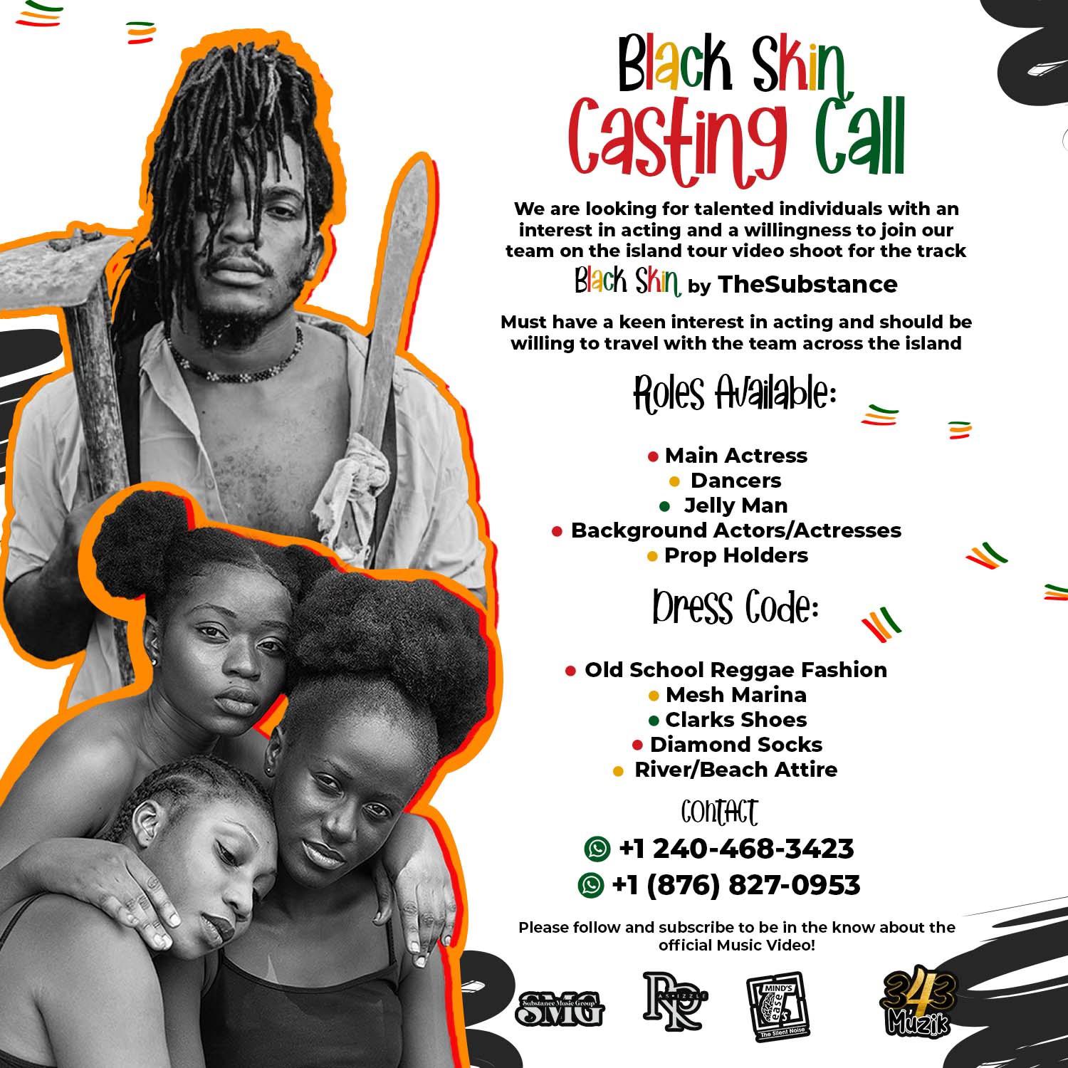 TheSubstance Black Skin Video Casting Call