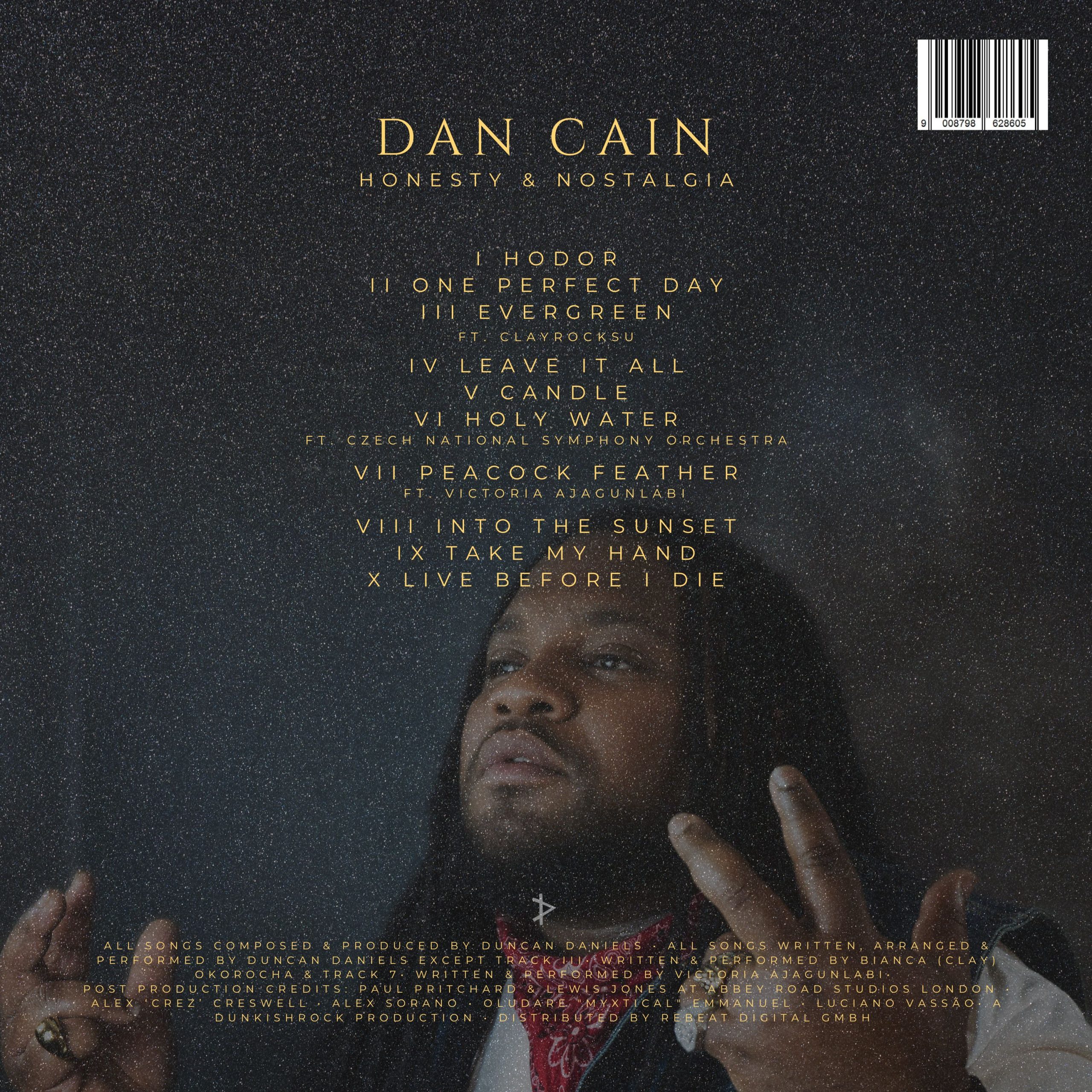 Duncan Daniels - Dan Cain Album Tracklist