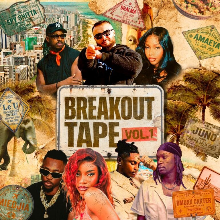 Breakout Tape Vol. 1 project cover featuring Le U and collaborators from across Africa